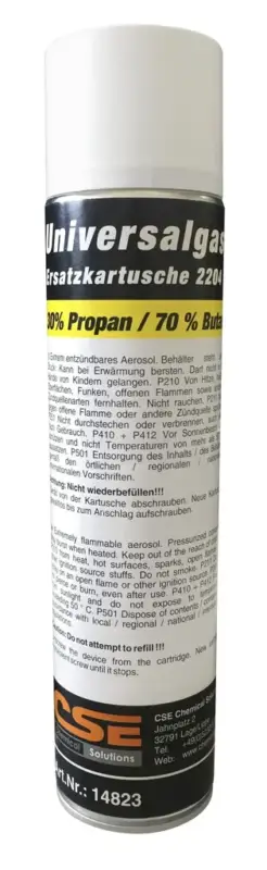 Neu Im Sortiment Gaskartusche zum Bio - Flamme, 600 ml