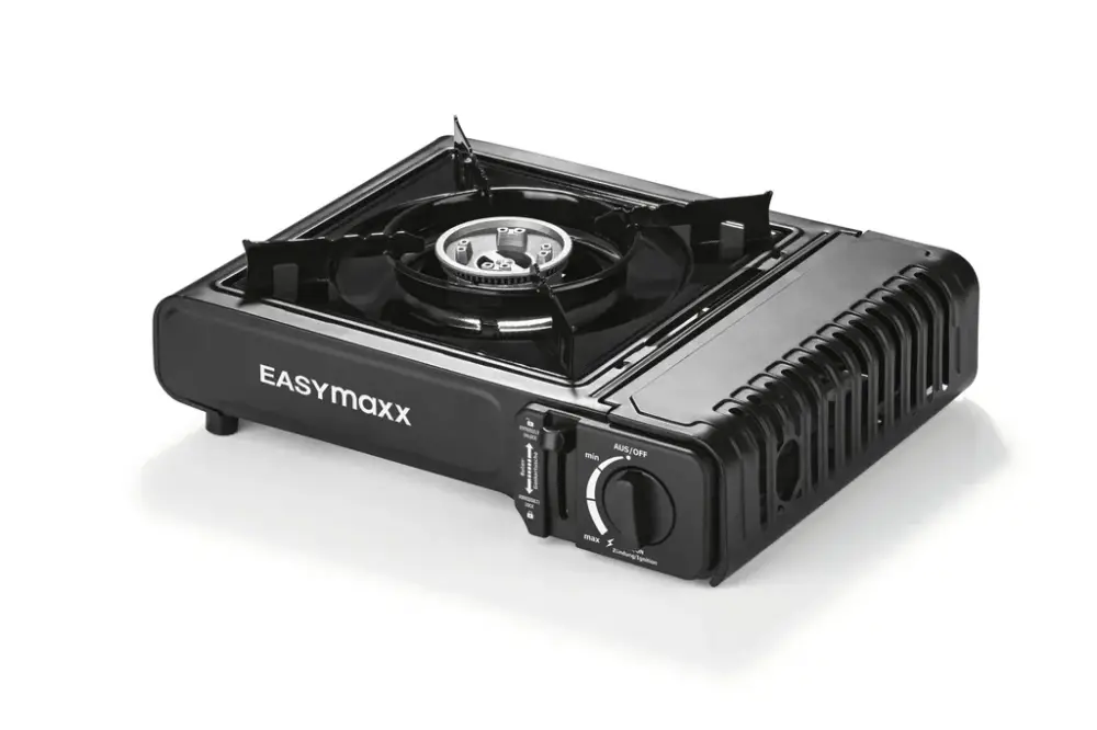 Expressversand Gaskocher, tragbar 2100 Watt - schwarz