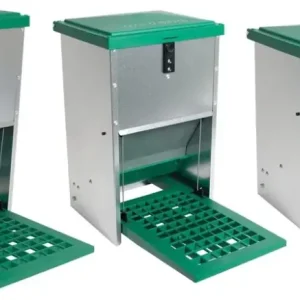 Geflügelfutterautomat mit Trittplatte für 12 kg Futter Sichere Zahlung