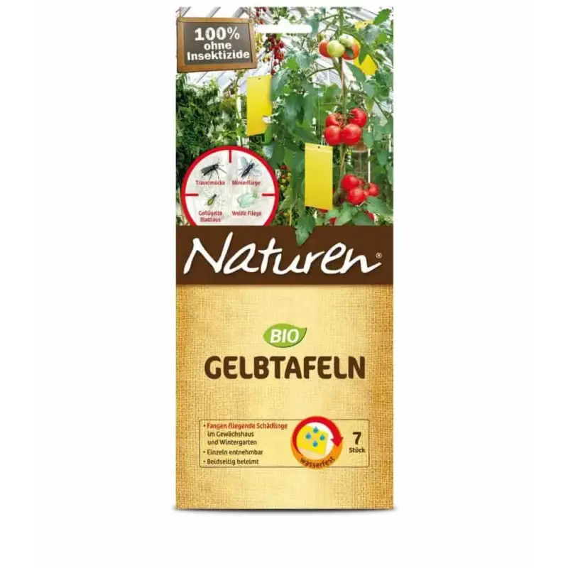 Gelbtafeln, 7 St., gegen Trauermücken, Gelbfalle Sonderaktion
