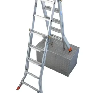 Must-Have Gelenk Teleskopleiter Alu, 4 x 5 Sprossen