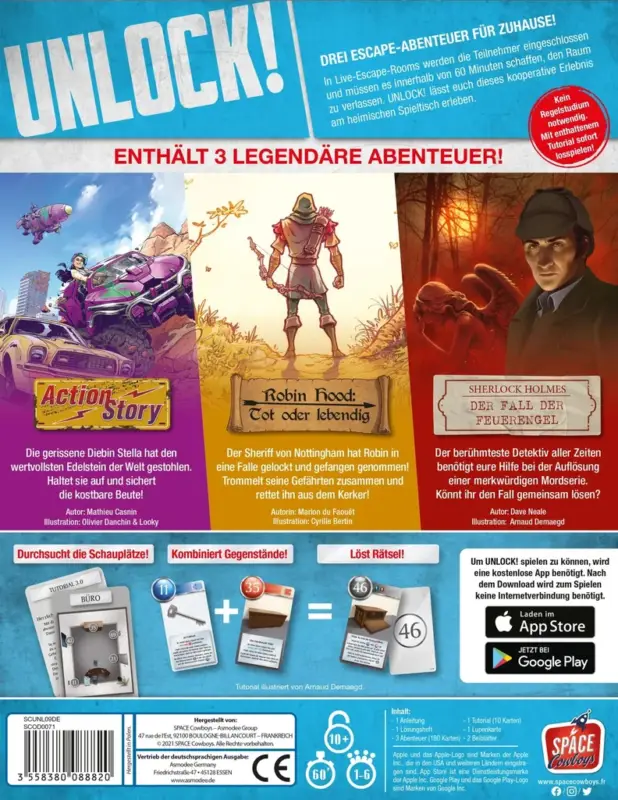 Highlight Gesellschaftsspiel Unlock! Legendary Adventures