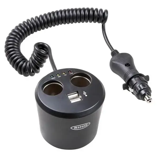 KFZ Multisteckdose mit USB Doppelanschluss, 12 Volt Begrenztes Angebot