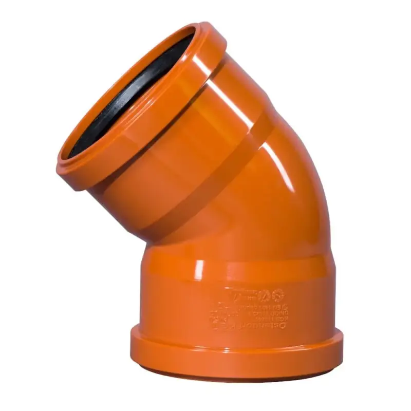 Sofort Bestellen KG Bogen DN 110, 45 Grad, Kanalrohrbogen, 2m, Abwasserrohrbogen