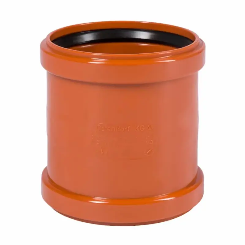 Kracherpreis KG Rohr DN 250, Doppelmuffe, Abwasserrohr, PVC Rohr, Orangebraun