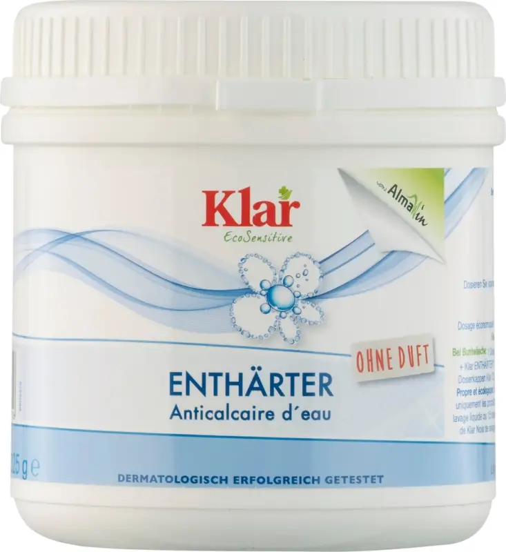 KLAR Enthärter 325g ohne Duft Schneller Versand