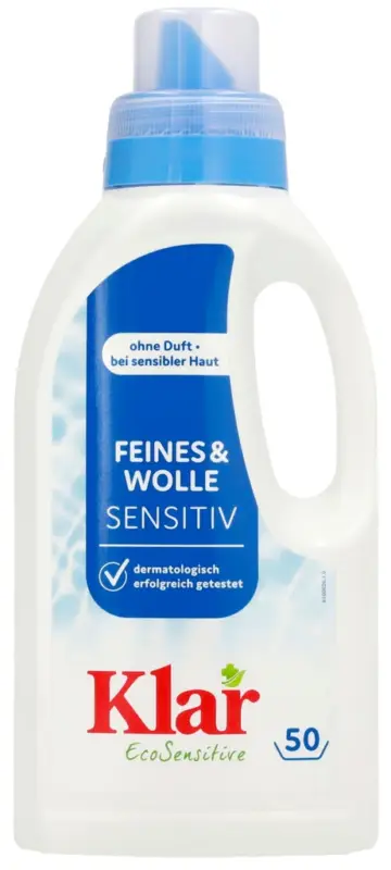 KLAR Feines & Wolle 500 ml Waschmittel ohne Duft Markenprodukt