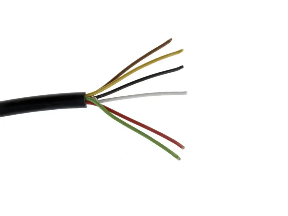 Billig Kabel, 6 x 0,75 mm, 10 Meter Abschnitt
