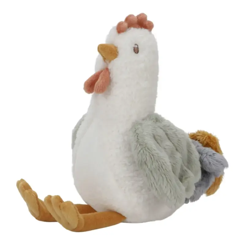 Little Dutch Kuscheltier, Plüschtier, Stofftier Huhn - Little Farm, aus weichem Stoff - Perfekt zum Spielen & Schmusen, 17cm Schneller Versand