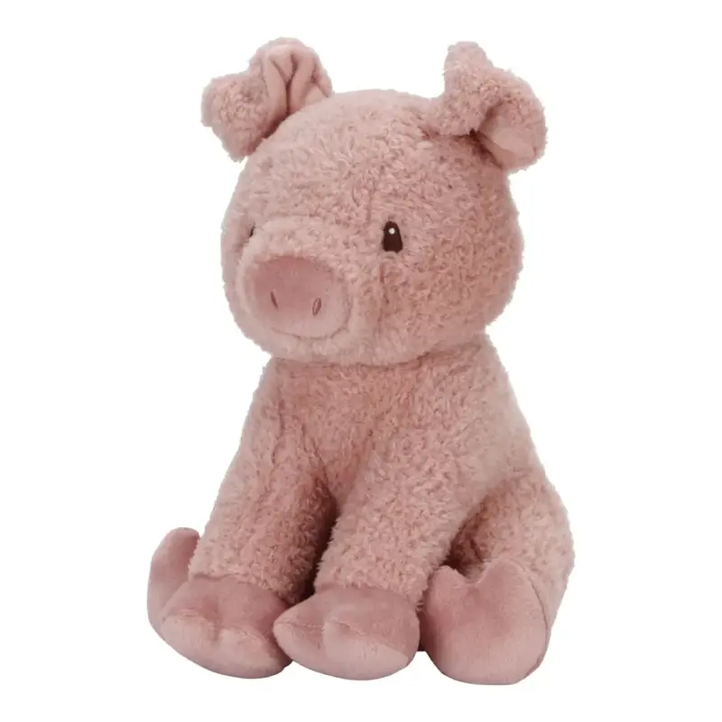 Sofort Bestellen Little Dutch Kuscheltier, Plüschtier, Stofftier Schwein - Little Farm, aus weichem Stoff - Perfekt zum Spielen & Schmusen, 25cm