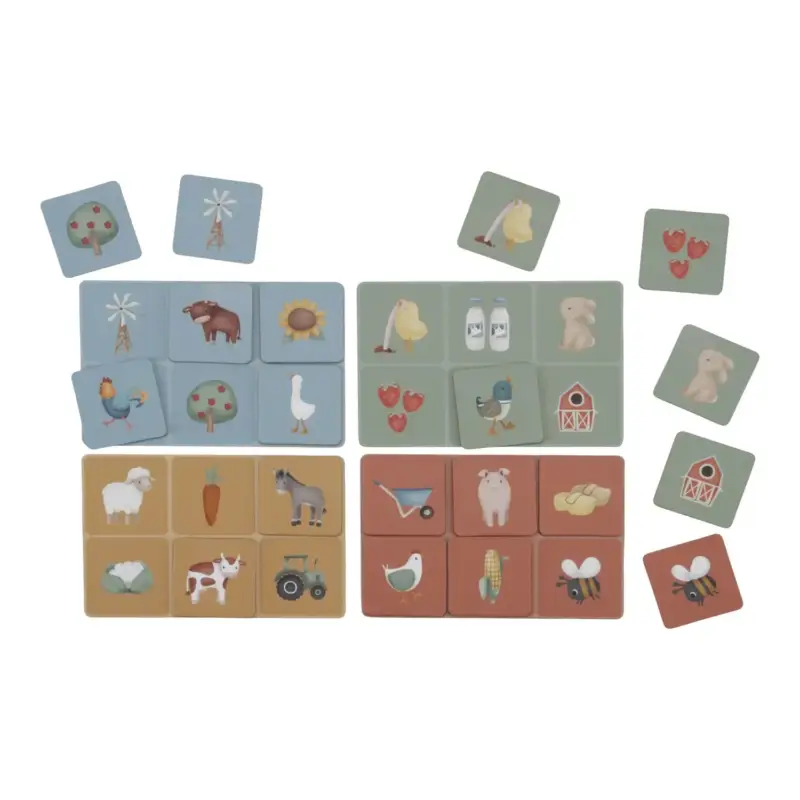 Angebot Little Dutch Lotto Spiele Little Farm - Tiere entdecken & Zuordnen ab 2 Jahren