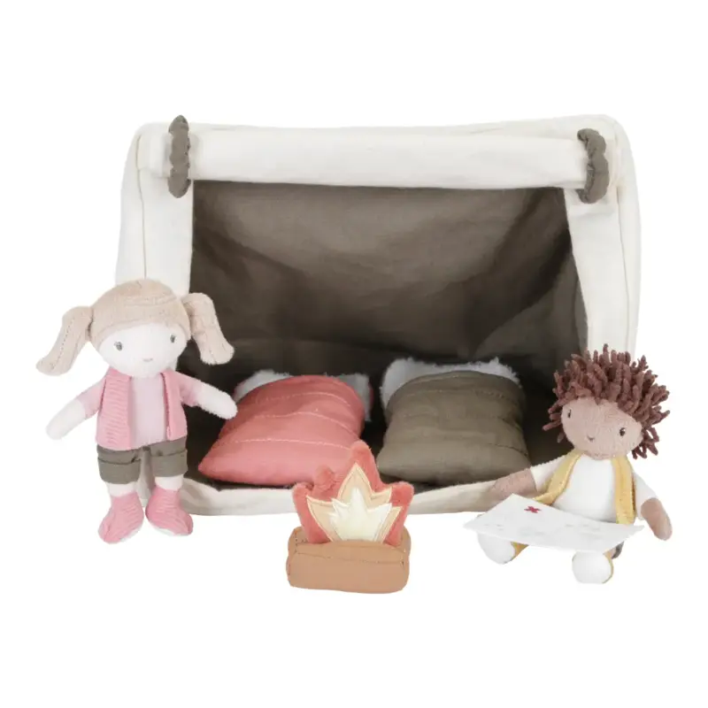 Finale Aktion Little Dutch Puppen Camping Spielset - Jake und Anna