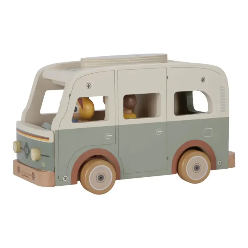 Beliebt Little Dutch Wohnmobil Holzspielzeug, Vintage-Camper: Spielset mit Figuren, Koffer & Surfbrett - Fördert Fantasie & Rollenspiel