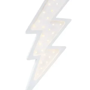 Heißes Angebot Little Lights Nachtlicht Kinder, Nachtlampe Blitz - 100% Kiefernholz natur, Farbe: weiss