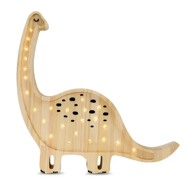 Sichere Zahlung Little Lights Nachtlicht Kinder, Nachtlampe Dinosaurier - 100% Kiefernholz natur