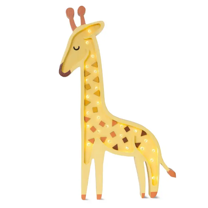 Little Lights Nachtlicht Kinder, Nachtlampe Giraffe - 100% Kiefernholz natur, Farbe: Afrikanisches Gelb Letzte Chance