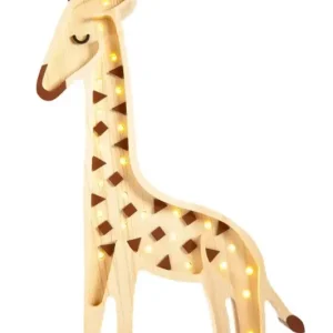 Little Lights Nachtlicht Kinder, Nachtlampe Giraffe - 100% Kiefernholz natur, Farbe: Serengeti-Holz Neuheit
