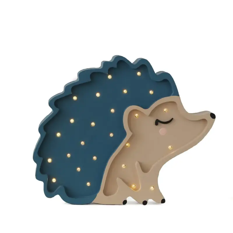 Expressversand Little Lights Nachtlicht Kinder, Nachtlampe Igel - 100% Kiefernholz natur
