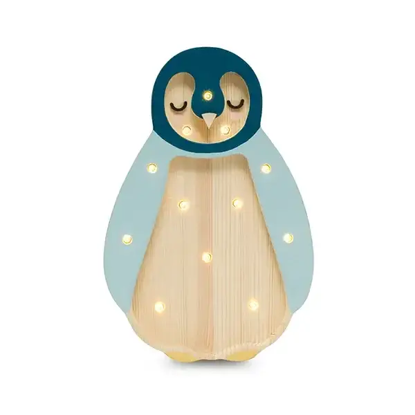 Little Lights Nachtlicht Kinder, Nachtlampe Mini-Pinguin - 100% Kiefernholz natur Direkt Vom Hersteller
