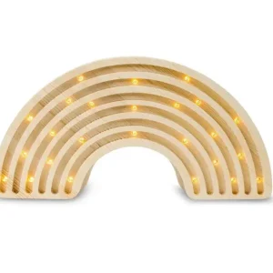 Direkt Vom Hersteller Little Lights Nachtlicht Kinder, Nachtlampe Regenbogen - 100% Kiefernholz natur, Farbe: Holz