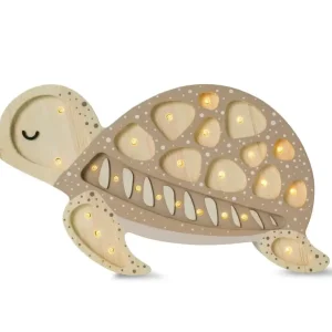 Angebot Little Lights Nachtlicht Kinder, Nachtlampe Schildkröte - 100% Kiefernholz natur, Farbe: Sanddüne