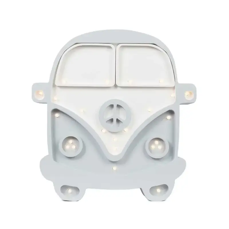 Preis Gesenkt Little Lights Nachtlicht Kinder, Nachtlampe Wohnmobil - 100% Kiefernholz natur, Farbe: grau