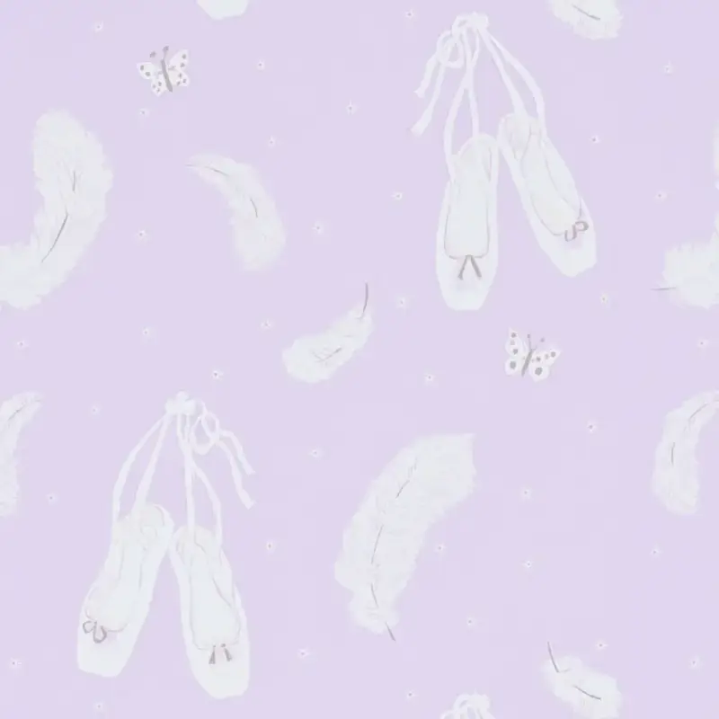 Little Sanderson Abracazoo Motivstoff Ballettschuhe lavendel Aktuell