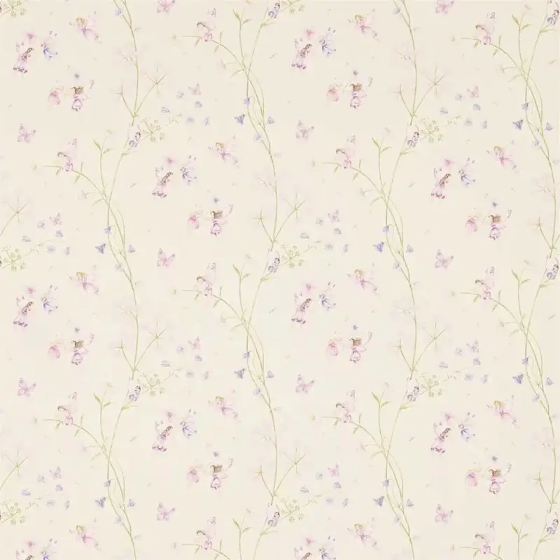 Bestpreis Little Sanderson Abracazoo Motivstoff Feen Garten creme lila pink