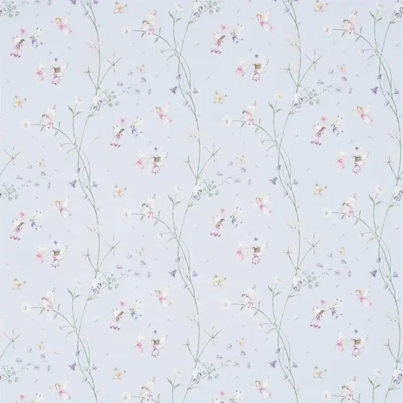 Little Sanderson Abracazoo Motivstoff Feen Garten hellblau lila pink Direkt Vom Hersteller