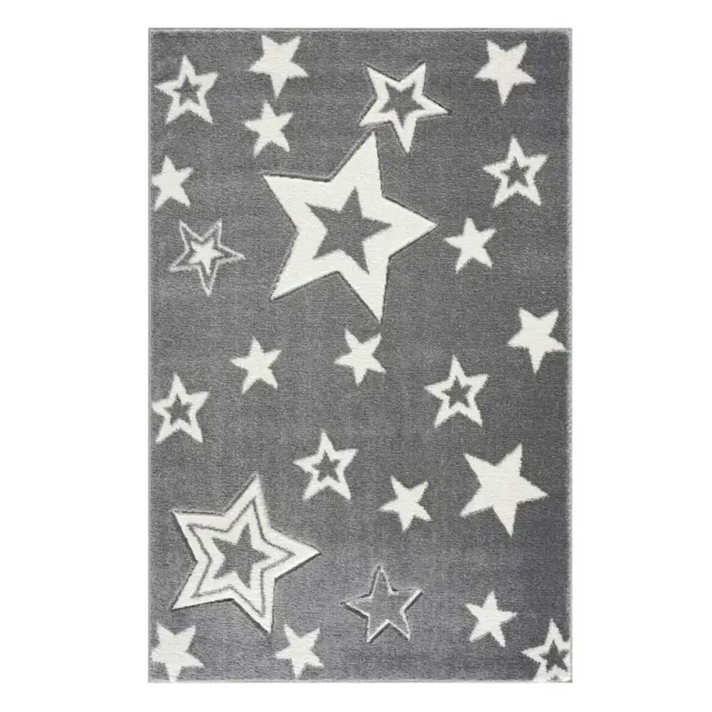 Livone Kinderteppich Galaxy Sterne grau, Teppichgrösse: 120 x 180 cm Kracherpreis