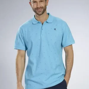 Poloshirt bedruckt, Farbe apua, Gr.L Angebot