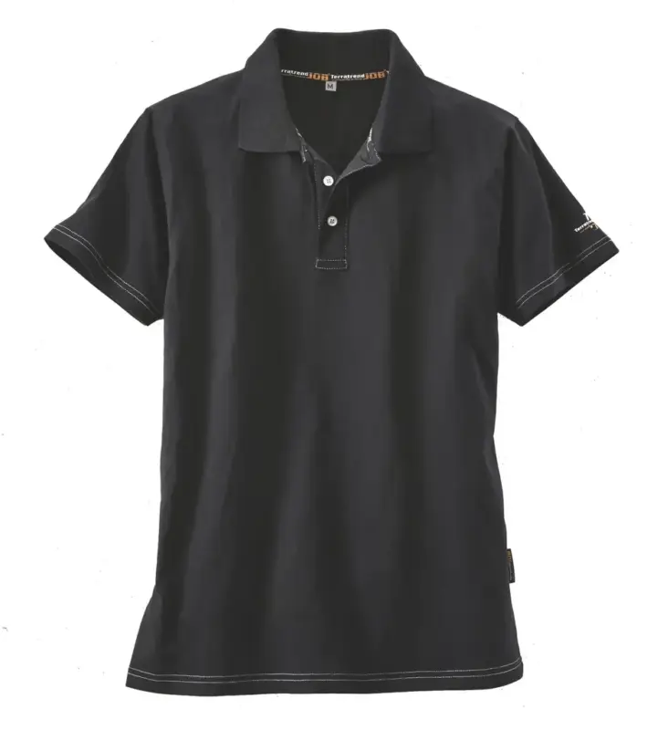 Poloshirt mit Aufdruck, Farbe schwarz, Gr.M Neu