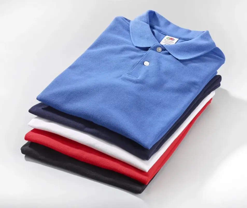 Geprüft Poloshirt mit Piquestruktur, Farbe rot, Gr.M