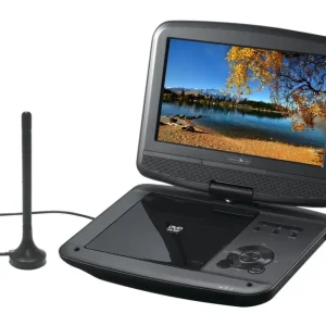 Portabler DVD-Player mit 9" LCD-Bildschirm und DVBT2 HD Tuner Versand Am Gleichen Tag