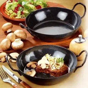 Schlemmerpfannen, 2er Set, Stahl-Emaille Knallerangebot