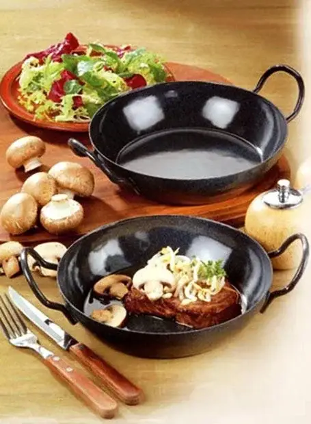 Schlemmerpfannen, 2er Set, Stahl-Emaille Knallerangebot