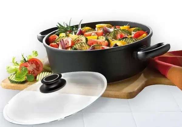 Sonderaktion Schmortopf mit Glasdeckel, 24 cm, 8 cm hoch