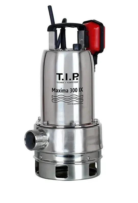 Preisknaller Schmutzwasser Tauchpumpe Maxima 300 IX Edelstahl, bis 18.000 l/h Fördermenge