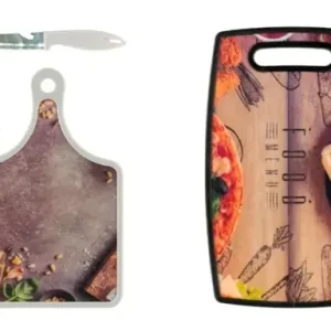 Schneidebretter mit Messer im Pizza Design, 2er Set Beliebt