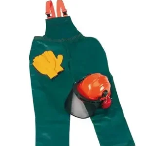 Neu Schnittschutz Sicherheits Starter Set: Hose Gr.48, Helm, Handschuhe