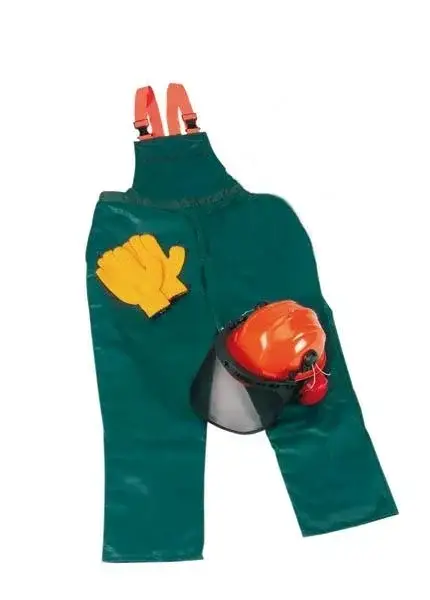 Schnittschutz Sicherheits Starter Set: Hose Gr.60, Helm, Handschuhe Markenware