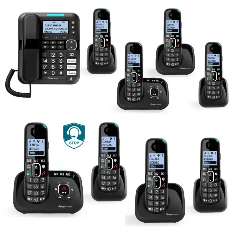 Preiswert Schnurlos Großtastentelefon mit 2 Handteilen