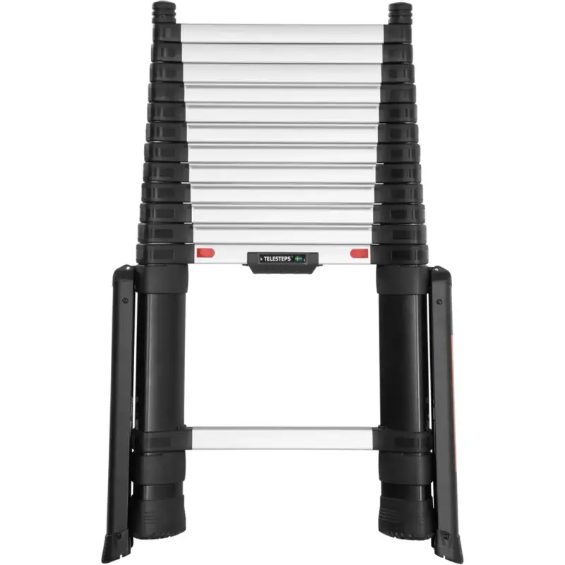 Highlight Teleskop-Anlegeleiter, PrimeLine, 4,1 Meter, mit Stabilisator