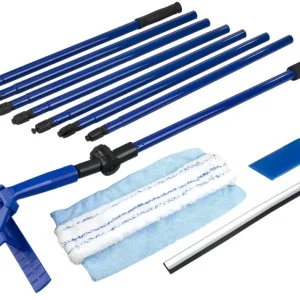 Teleskop-Fensterwischer, mit Schmutzkratzer, 3,88 m Begrenztes Angebot