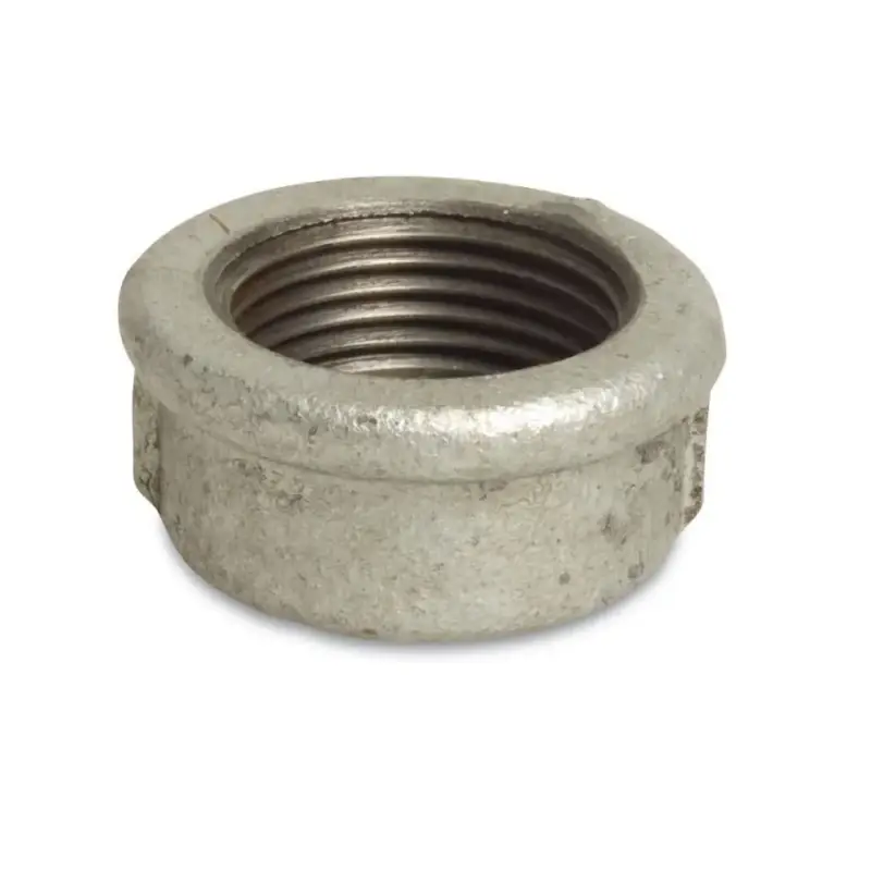 Billig Tempergussfitting, Gewindefitting, Temperguss Kappe rund 1/4" IG