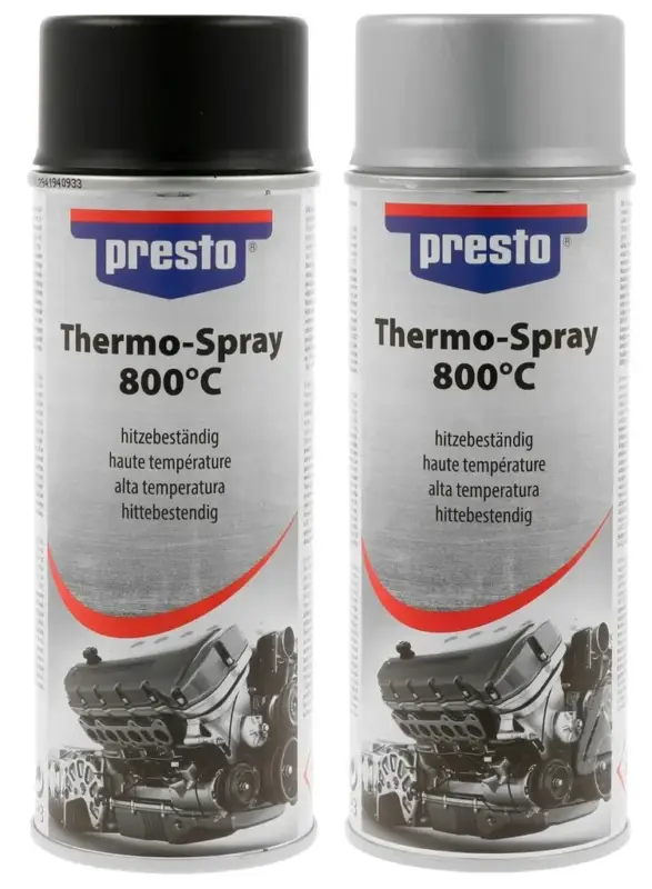 Thermo-Lackspray, hitzebeständig bis 800°C, 400 ml, Farbe Silber Begrenztes Angebot