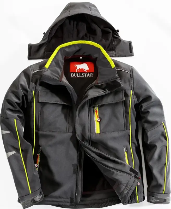 Garantierte Lieferung Thermo-Softshelljacke Ultra schwarz, Gr. XXL