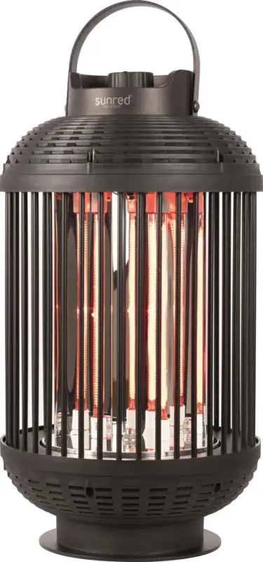 Mega-Angebot Tischheizstrahler Indox Dark Table Black 1200 Watt
