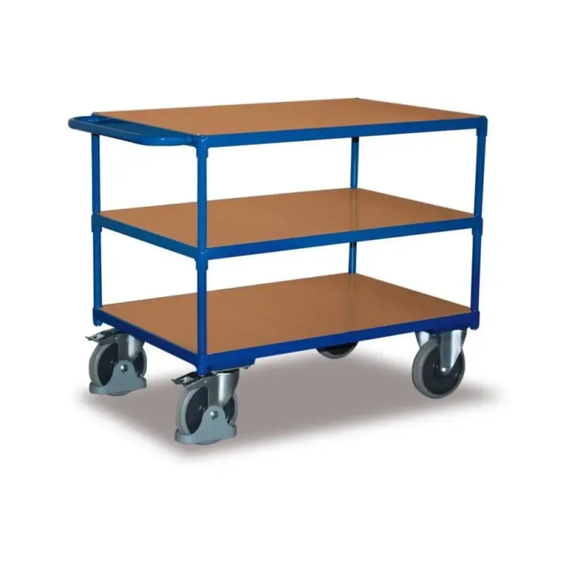 Tischwagen 500 kg, Schwerlast, mit 3 Ladeflächen Markenware