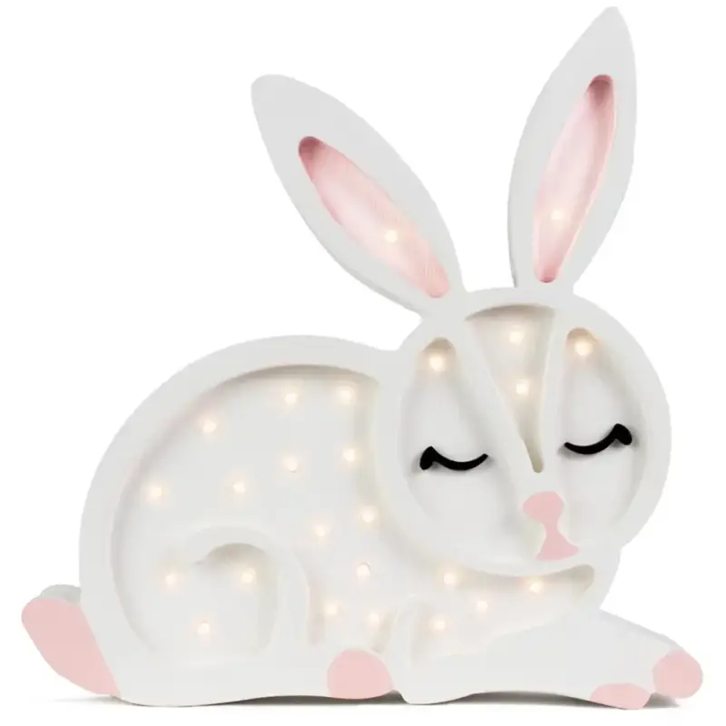 Abverkauf little lights Led Deko Kinderlampe Hase weiss